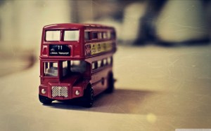 old english bus toy wallpaper