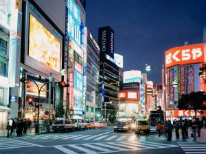 shibuya night wallpaper