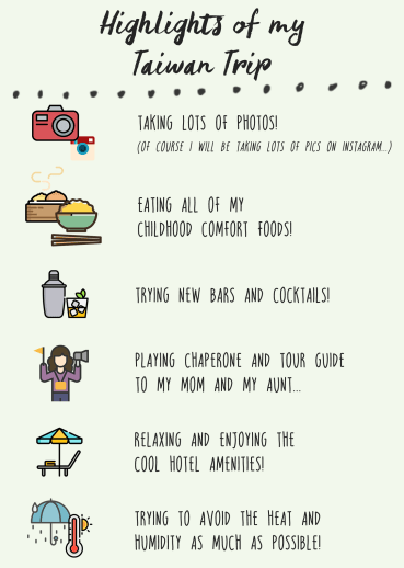 highlights of taiwan trip list