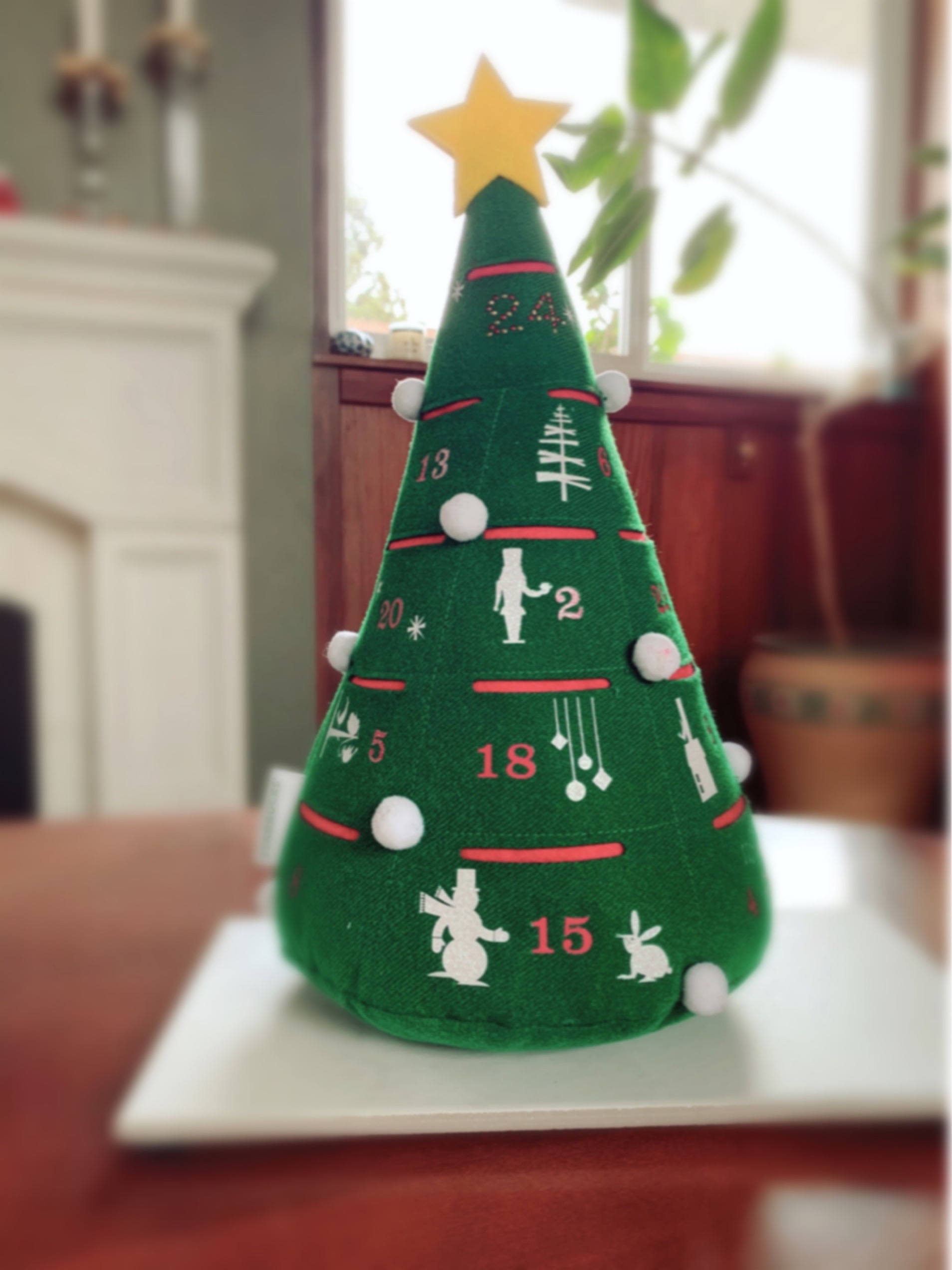 Starbucks advent tree.JPG